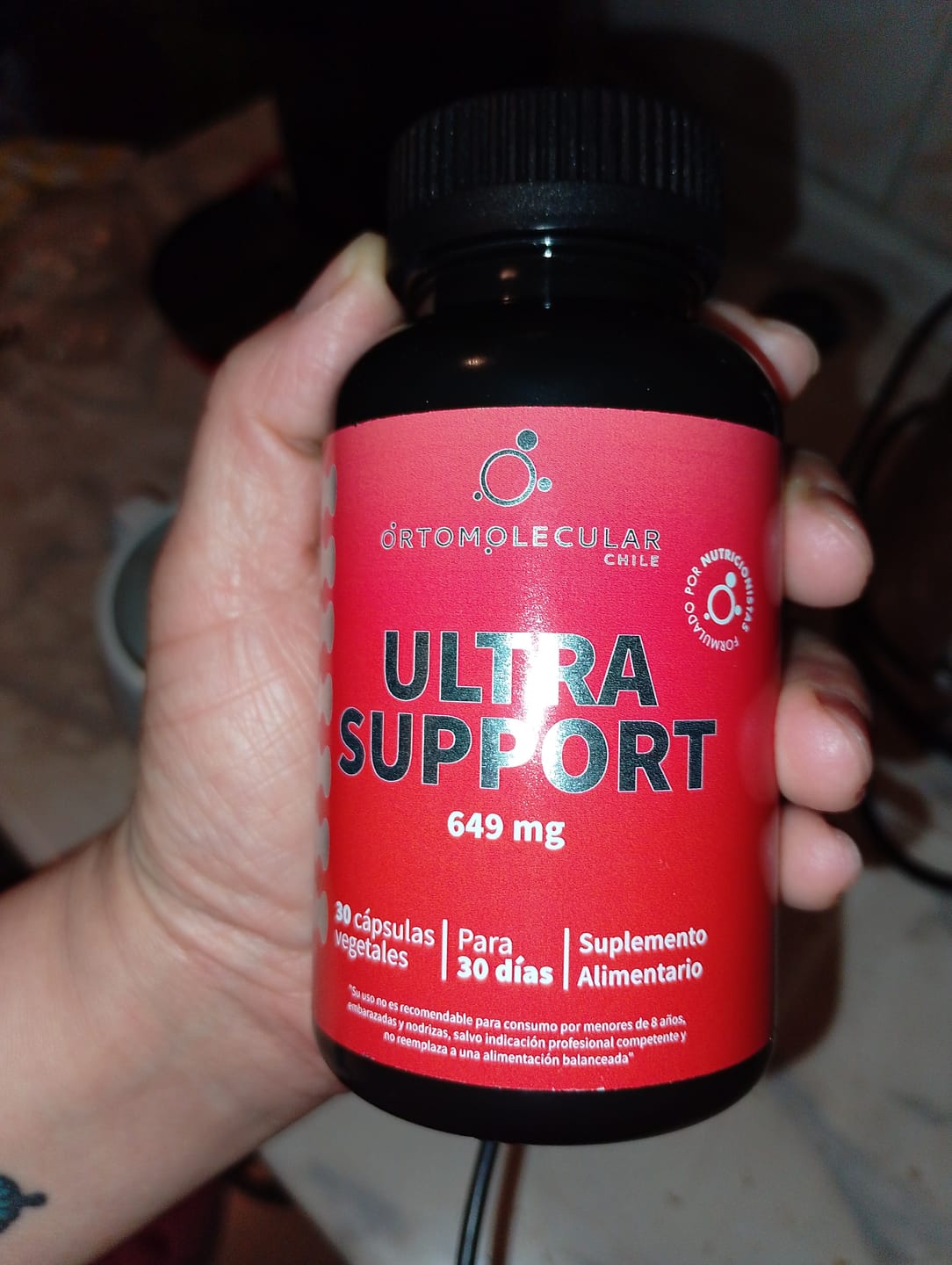 Customer photo review of Ultra Support -30 cáps