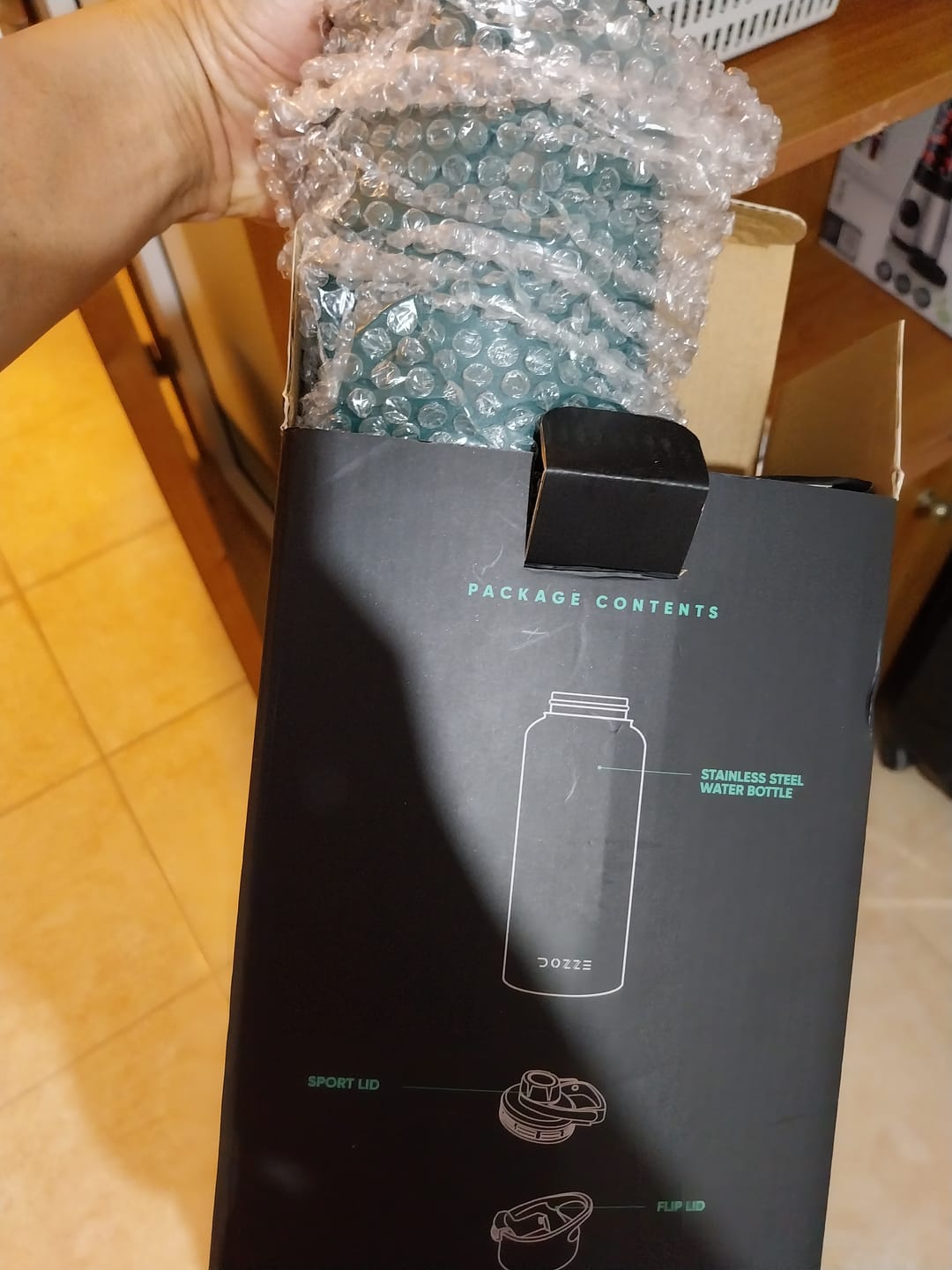 Customer photo review of DOZZE Adventurer Water Bottle