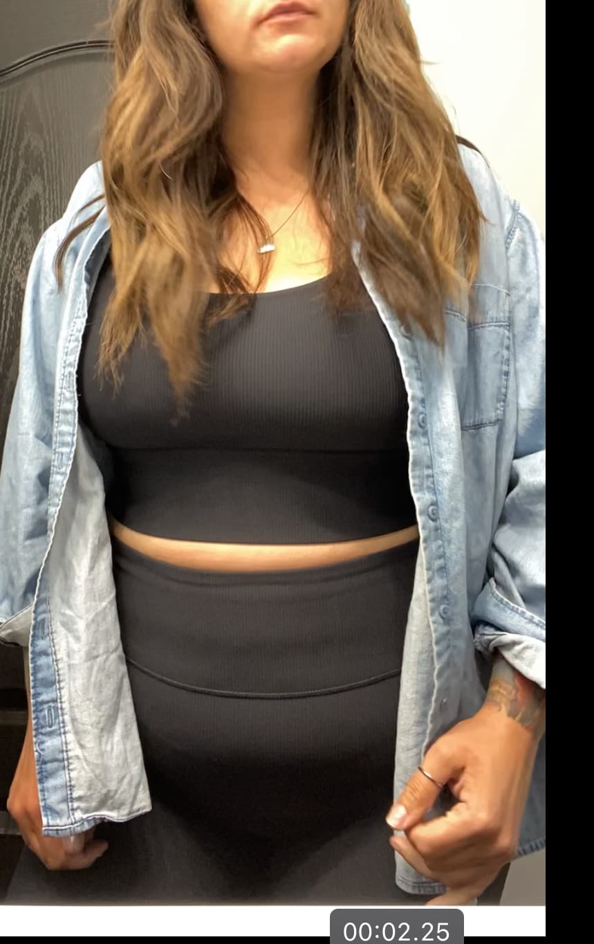 Customer photo review of Ribbed Sports Bra