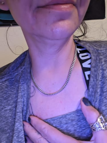 Customer photo review of 5mm Cuban Link Chain