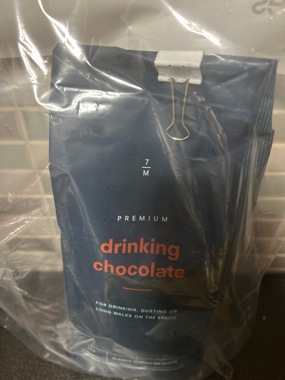Customer photo review of Drinking Chocolate Powder 1kg