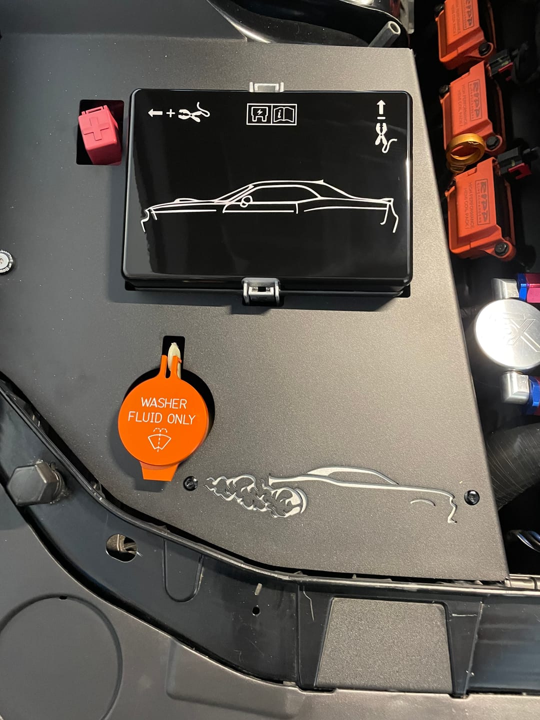 Customer photo review of ABD Fuse Box Cover 2015-2023 Challenger