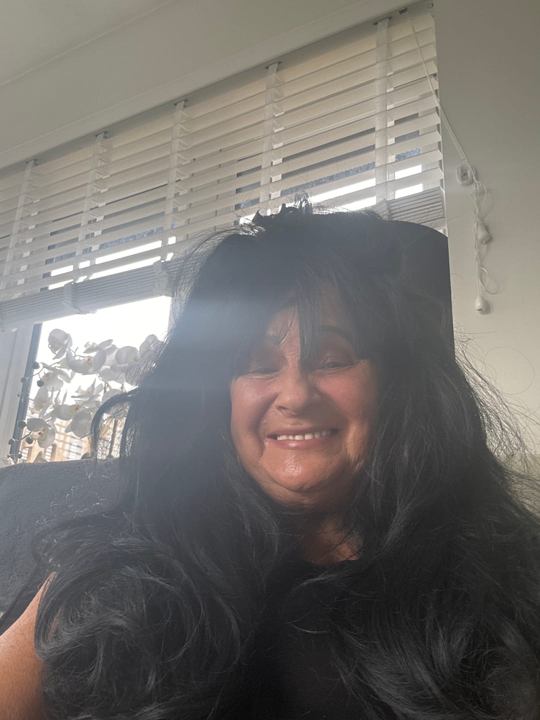 Customer photo review of Stranded 20" One Piece Flicky Clip-in Hair Extension