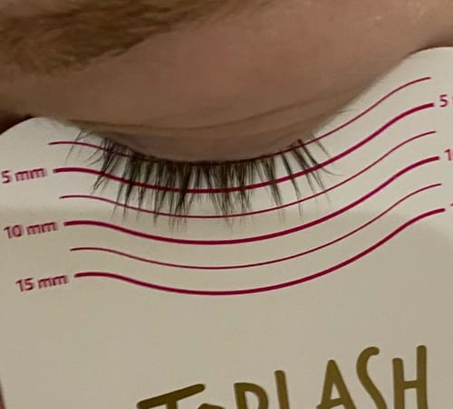 Customer photo review of Toplash eyelash and eyebrow growth serum — 3ml