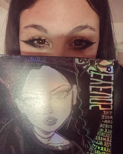 Customer photo review of Cocoa Charm Contact Lenses(12 months of use)