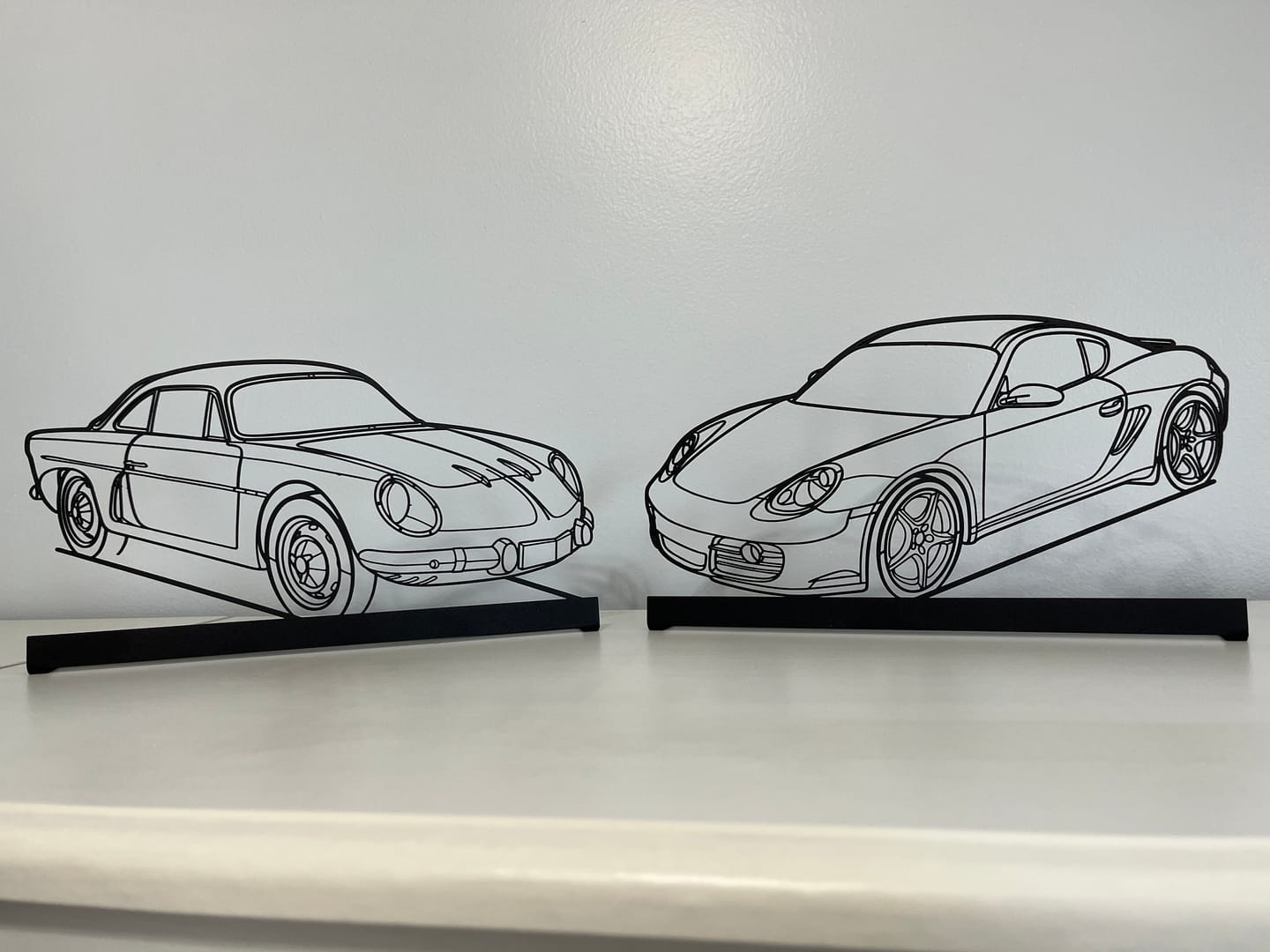 Customer photo review of Your Custom Car Standing Silhouette Metal Art