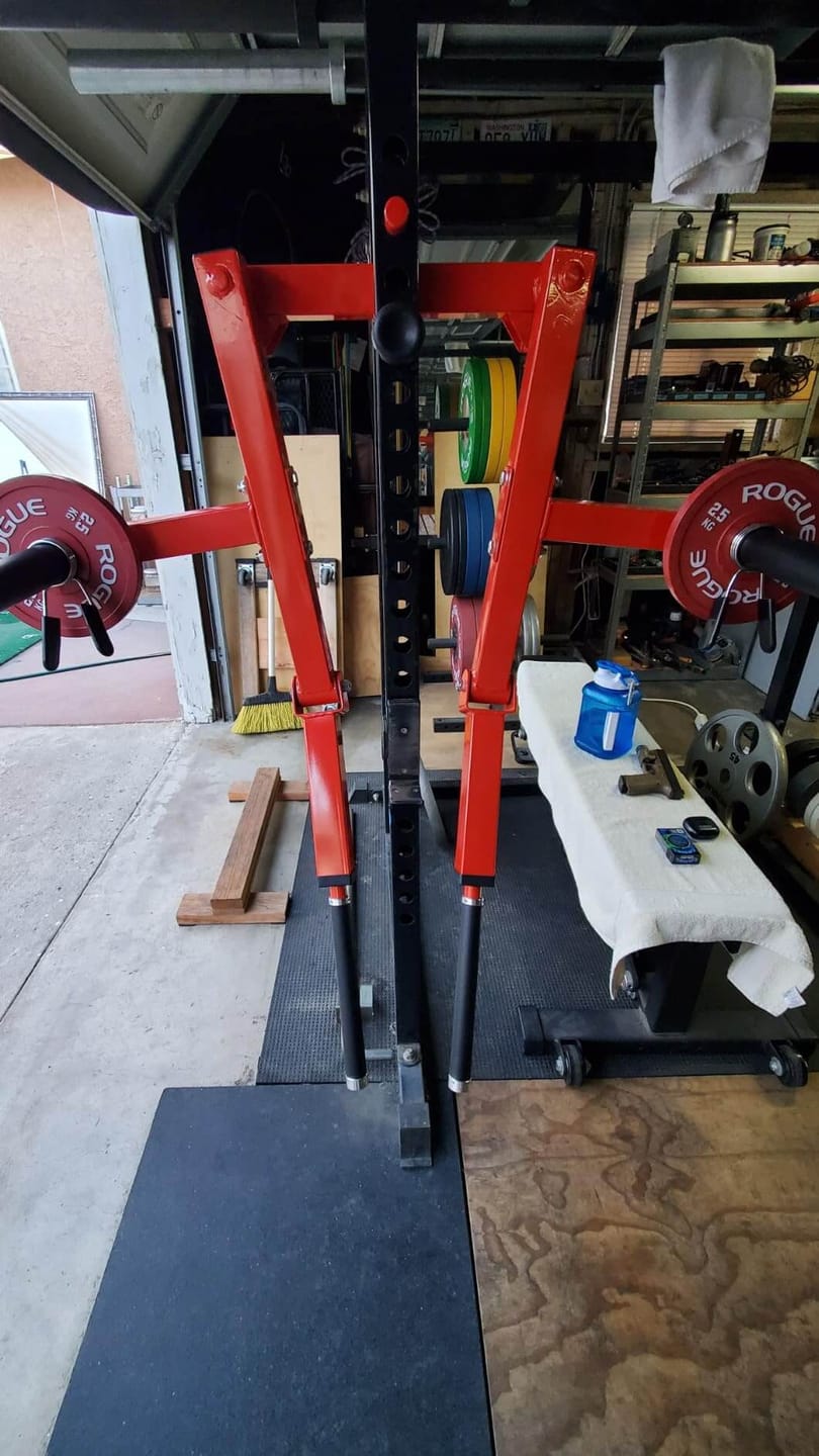 Customer photo review of Rack Mounted Lateral Raise