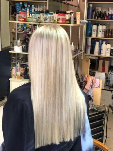 Customer photo review of OI Shampoo and Conditioner Duo
