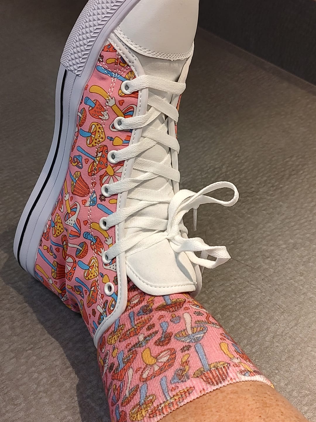 Customer photo review of Psychedelic Mushrooms Socks