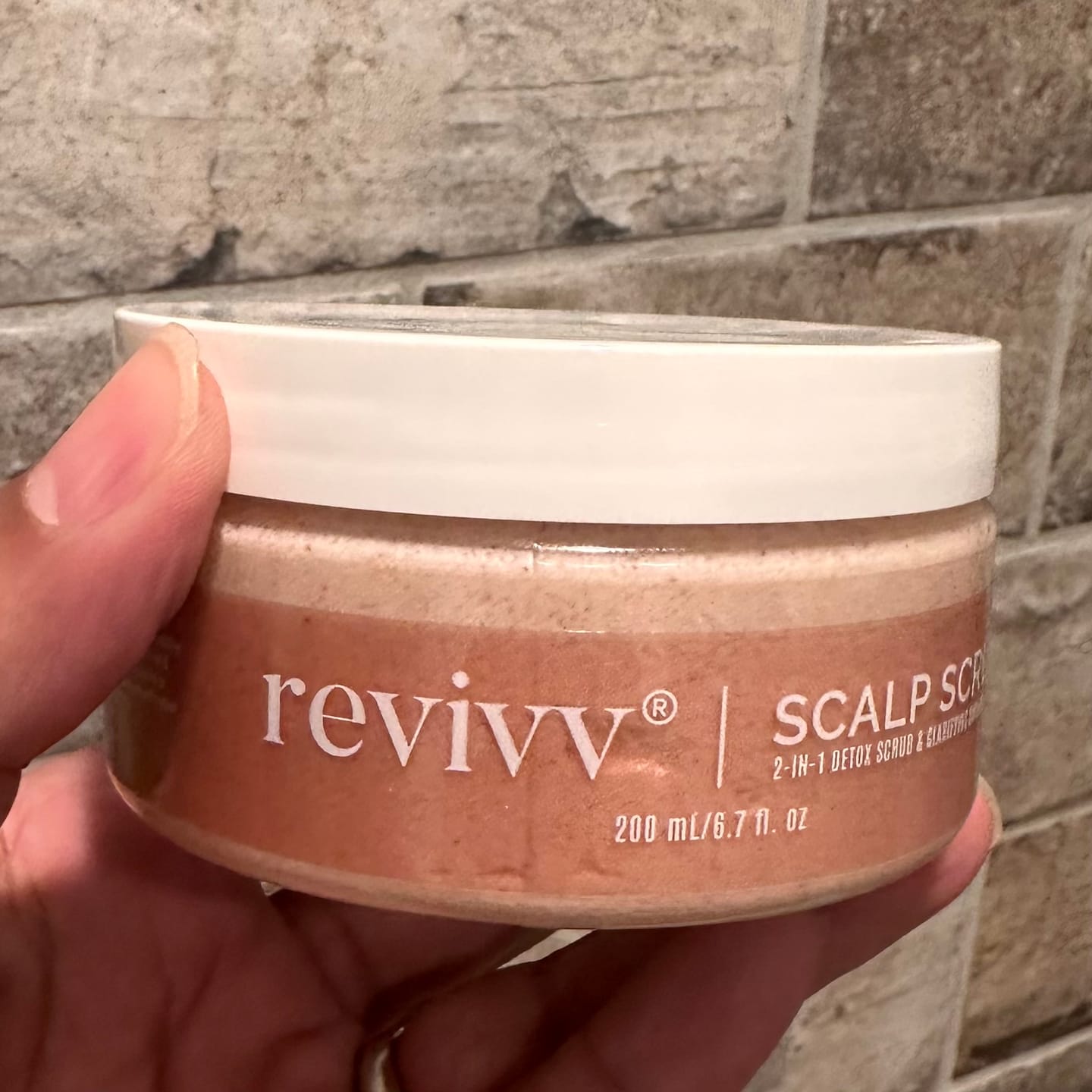 Customer photo review of Scalp Detox Scrub and Shampoo
