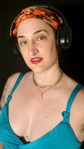 Customer photo review of Build-Your-Own Hoops (Gold Plated)