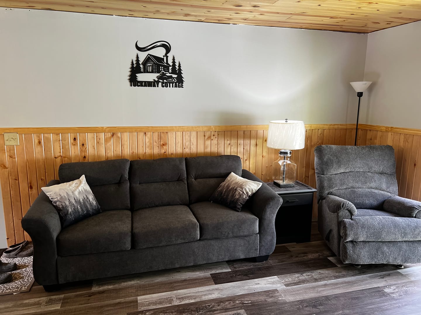 Customer photo review of Custom Snowmobile Cabin Metal Sign