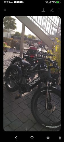 Customer photo review of Yoto Leopard Fat Tire Full Suspension Ebike