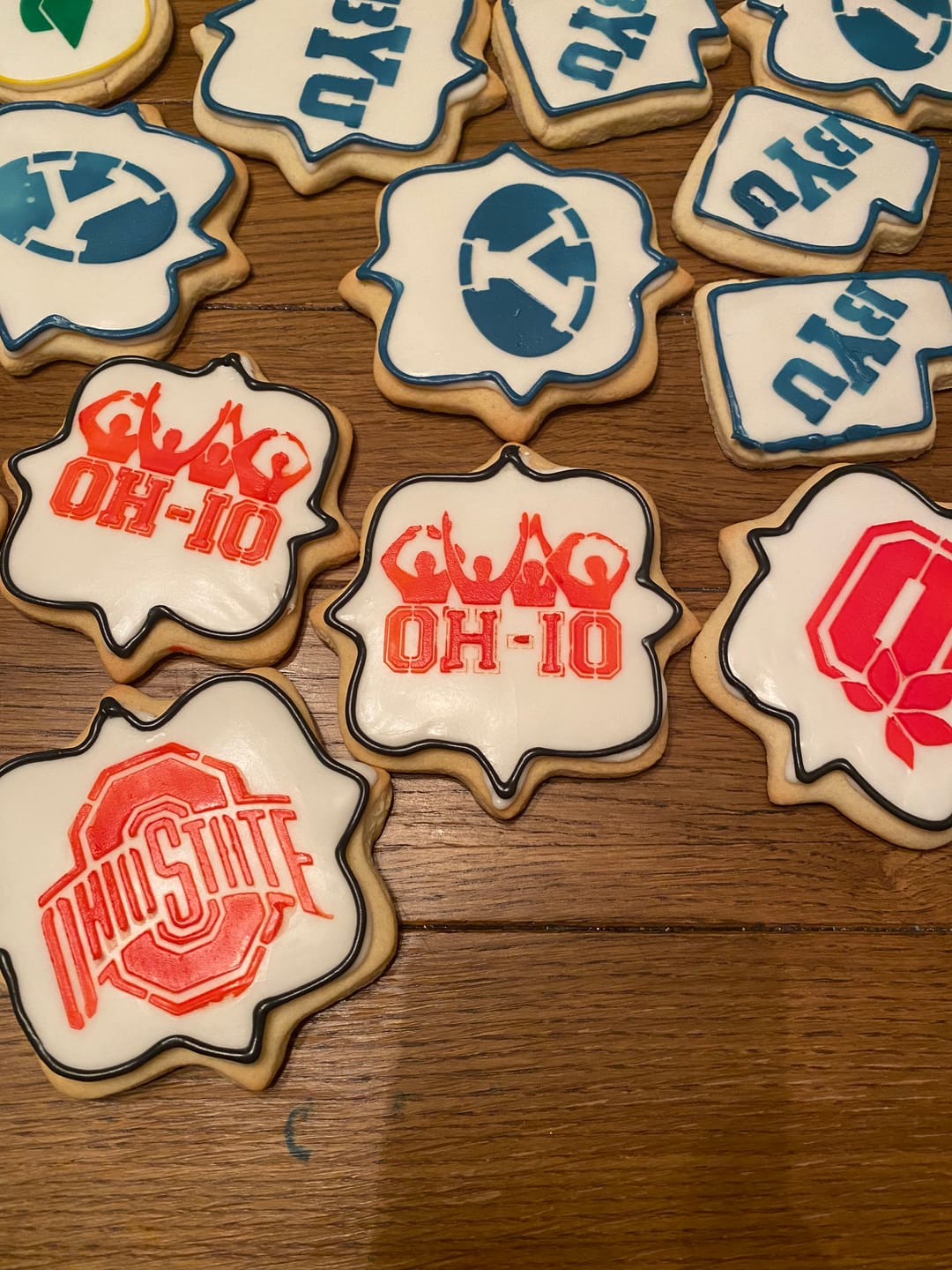 Customer photo review of Buckeyes Cookie Stencil Set