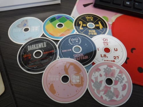 Customer photo review of BTS CD Anthology Collection Sticker Part One