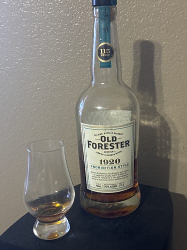 Customer photo review of Old Forester 1920 | Straight Bourbon Whiskey | Prohibition Style