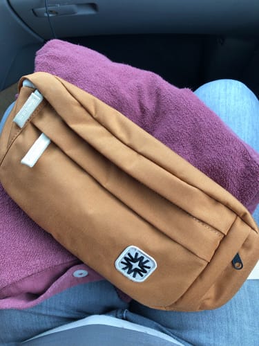 Customer photo review of Louie Sling Orange
