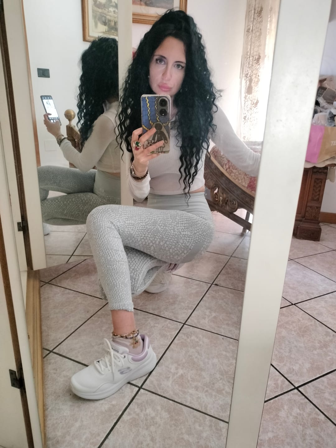 Customer photo review of Leggings Jungle Pitone Ghiaccio