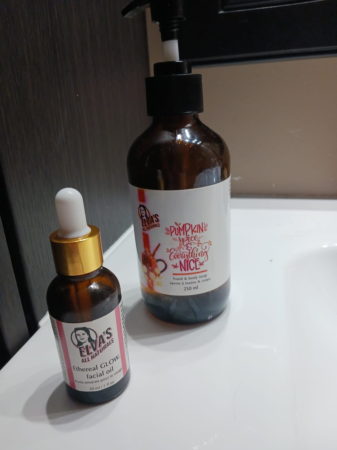 Customer photo review of Ethereal GLOW. Facial Oil
