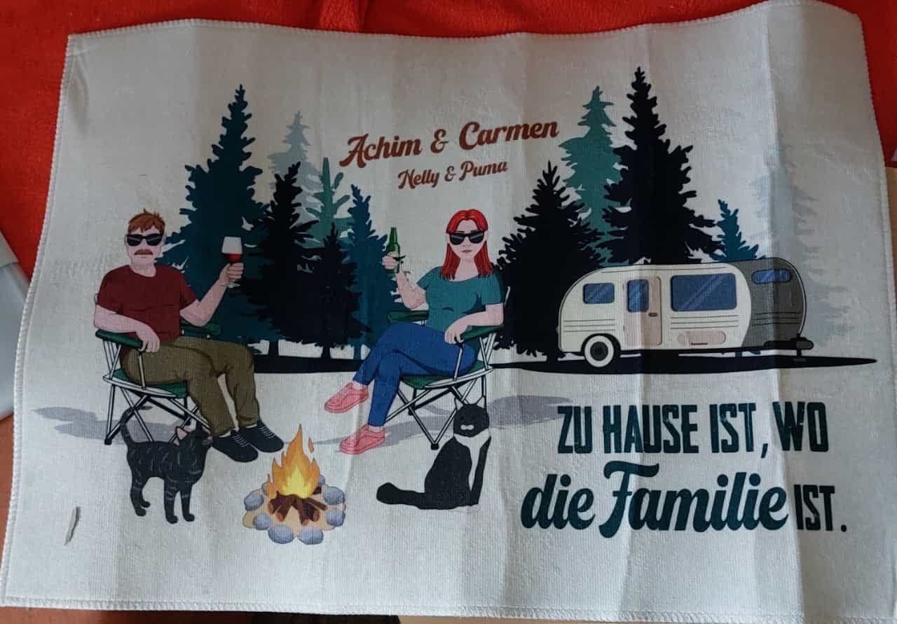 Customer photo review of Camping Family - Familien-Fußmatte