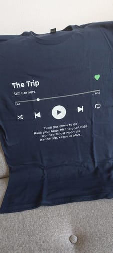 Customer photo review of Your Favorite Song T-Shirt Music Player
