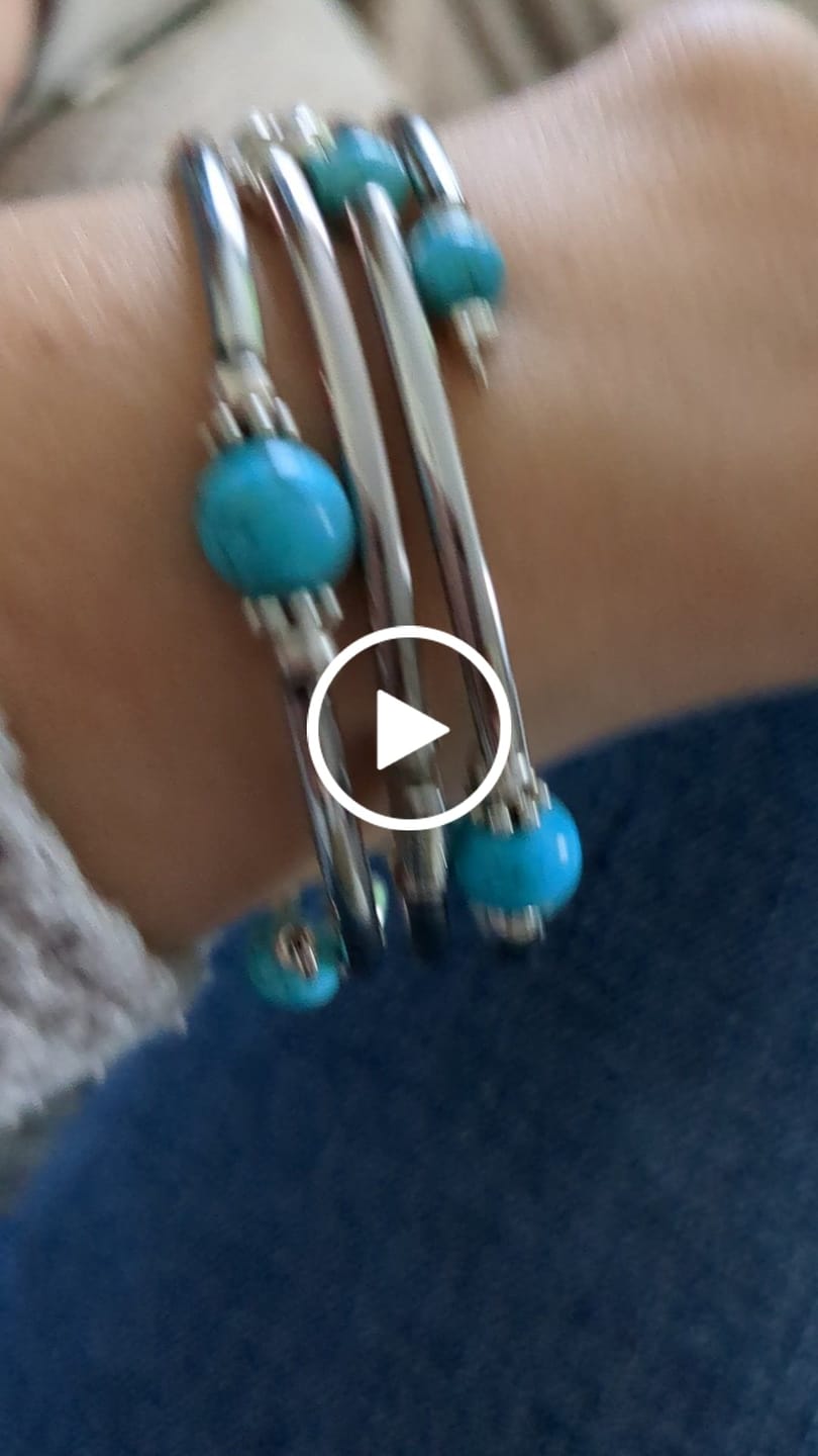 Customer video review of Buddha Stones Tibetan Turquoise Balance Bracelet