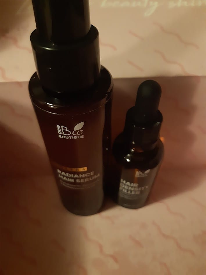 Customer photo review of Radiance Hair Serum