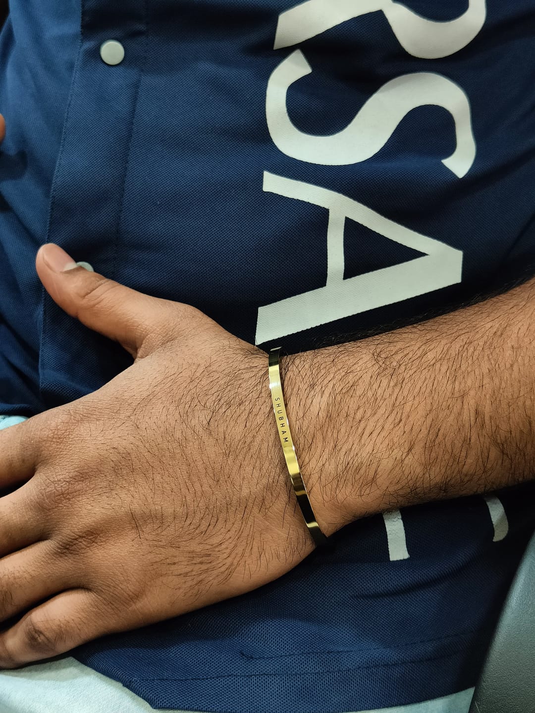 Customer photo review of Personalised Classic Bracelet