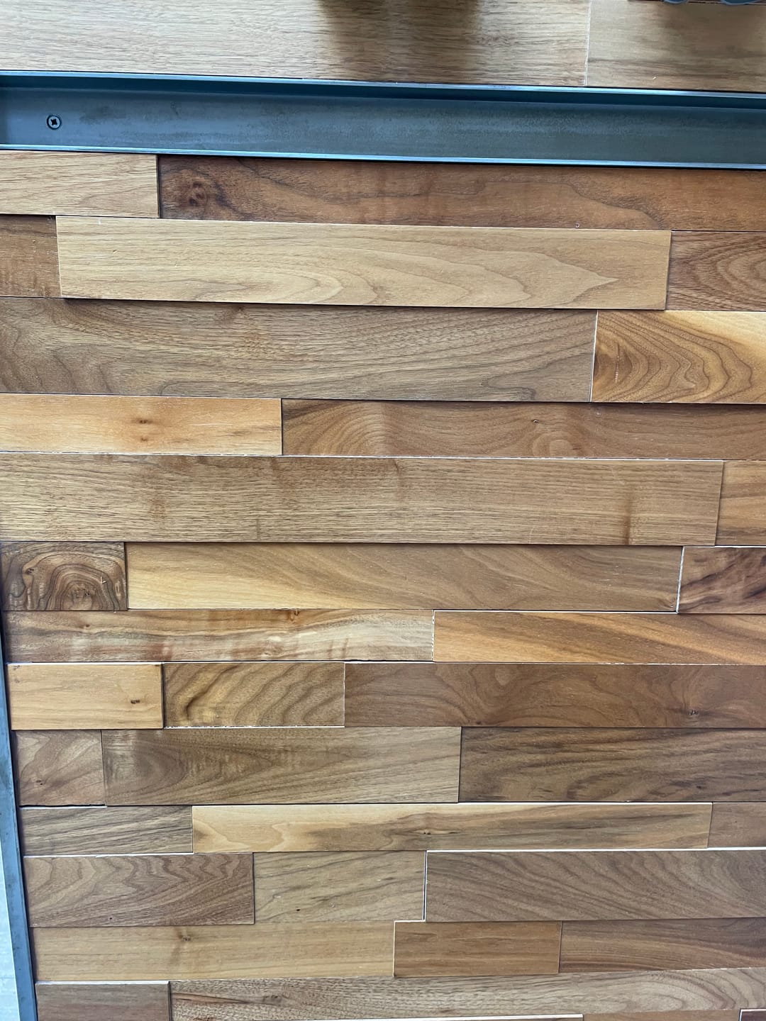 Customer photo review of 3D Stacked Natural Walnut Sample