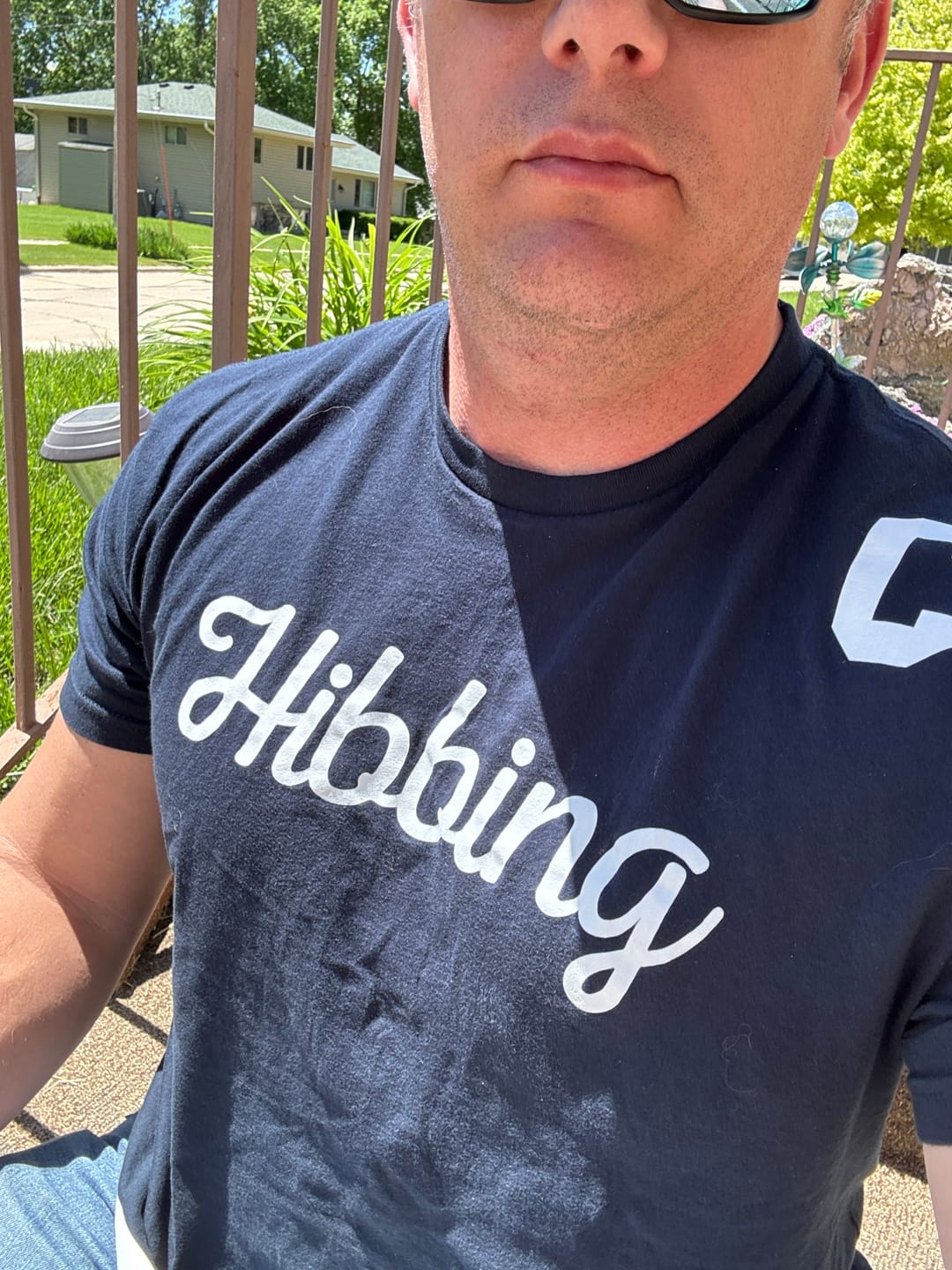 Customer photo review of Adam Johnson Hibbing T - Navy