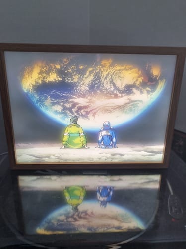 Customer photo review of Cyberpunk: Edgerunners LED Light Up Painting Frame Artwork Lamp Night Light