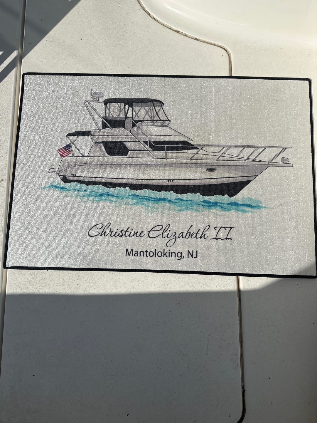 Customer photo review of Custom Indoor/Outdoor Dock Mat