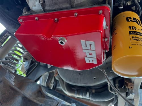 Customer photo review of SPE Motorsport 2011+ 6.7L Powerstroke Oil Pan