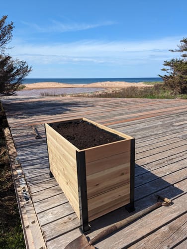 Customer photo review of 18" x 36" Planter Box - 24" Tall