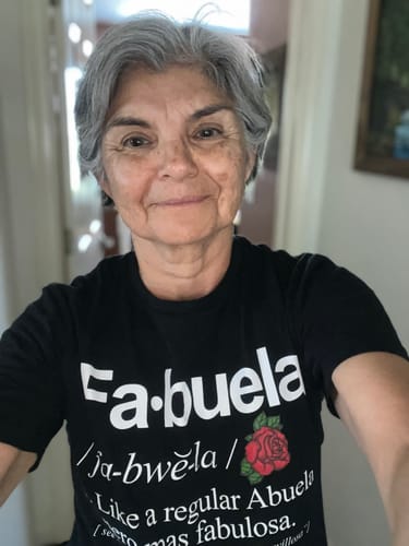 Customer photo review of Fabuela Fabulosa Abuela T-Shirt