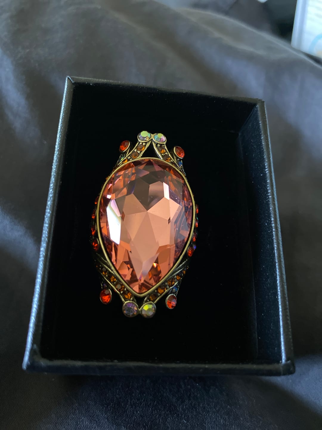 Customer photo review of HEIDI DAUS®"Make Some Waves" Crystal Statement Ring