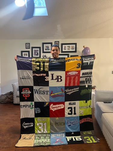 T-shirt quilt from lake brantley high school, west college by Yanelvis from FL