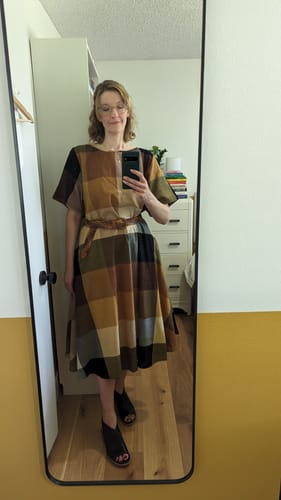 Customer photo review of OCTOBER FLARE DRESS | MARNI CHEX