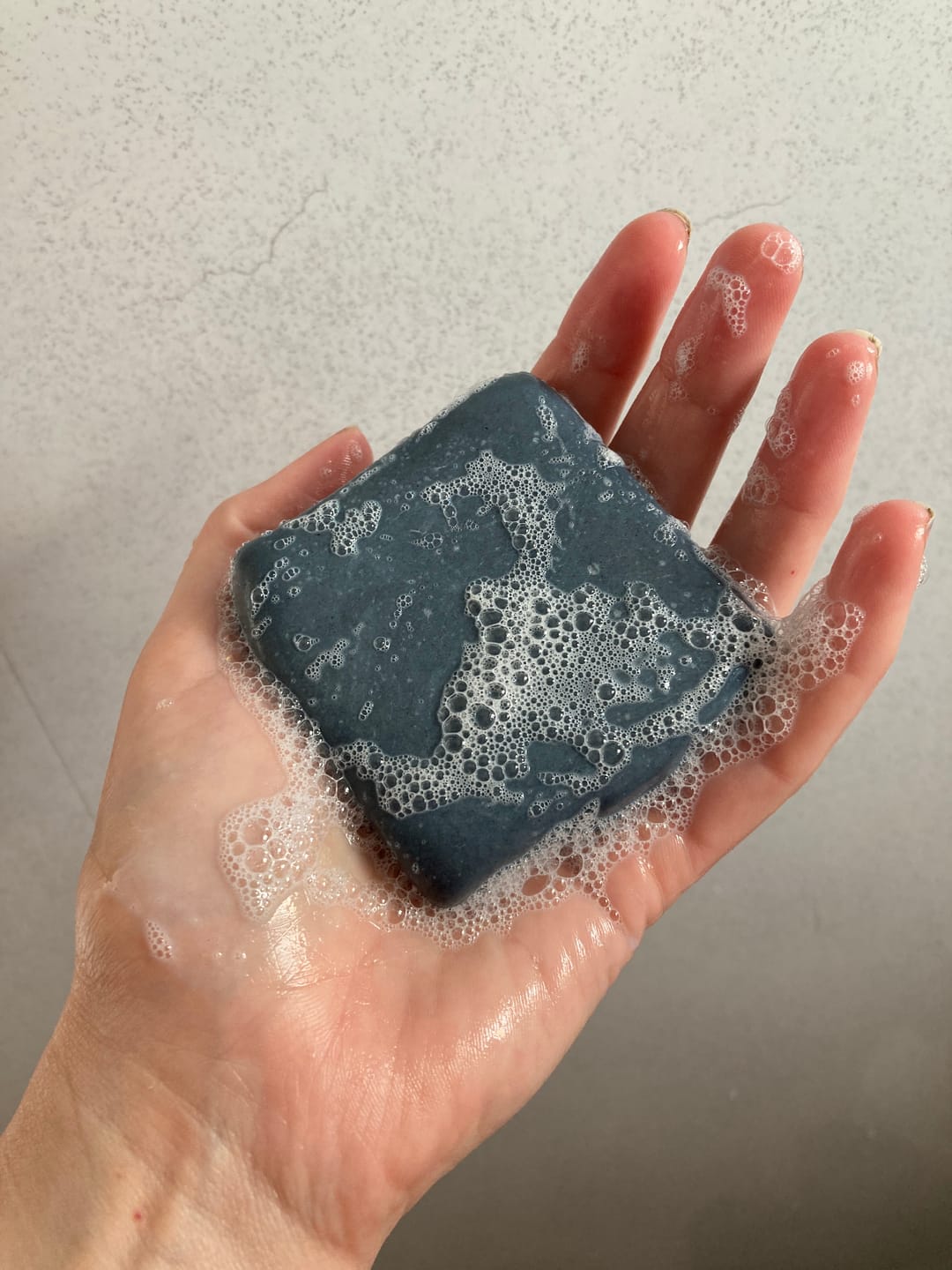 Customer photo review of Tallow & Charcoal Cleansing Soap
