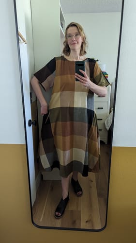 Customer photo review of OCTOBER FLARE DRESS | MARNI CHEX