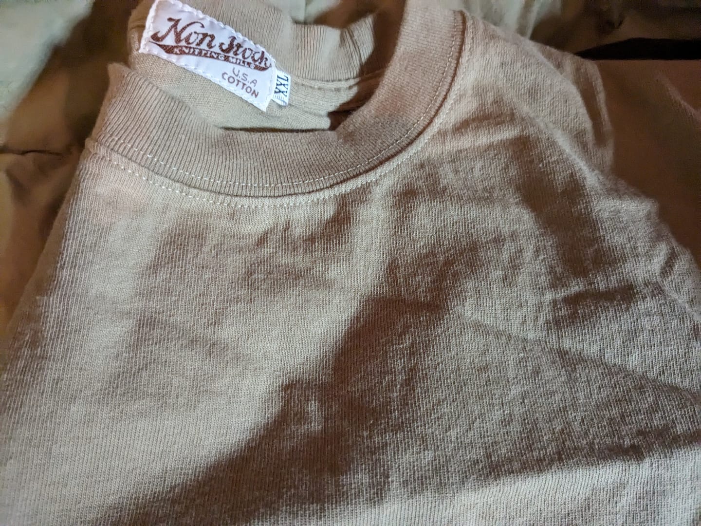 Customer photo review of 9 oz US Cotton Tubular T-Shirt - Sage Green