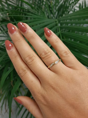 Customer photo review of Nereya Pave Ring 14K Vergoldet
