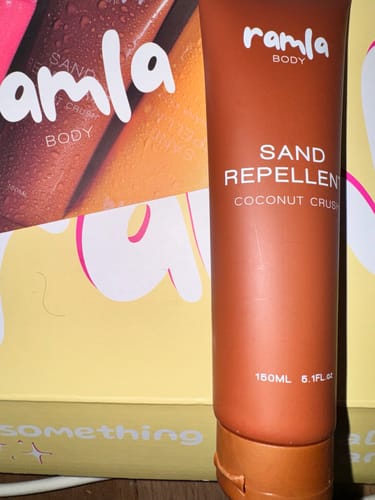 Customer photo review of Sand Repellent - Coconut Crush