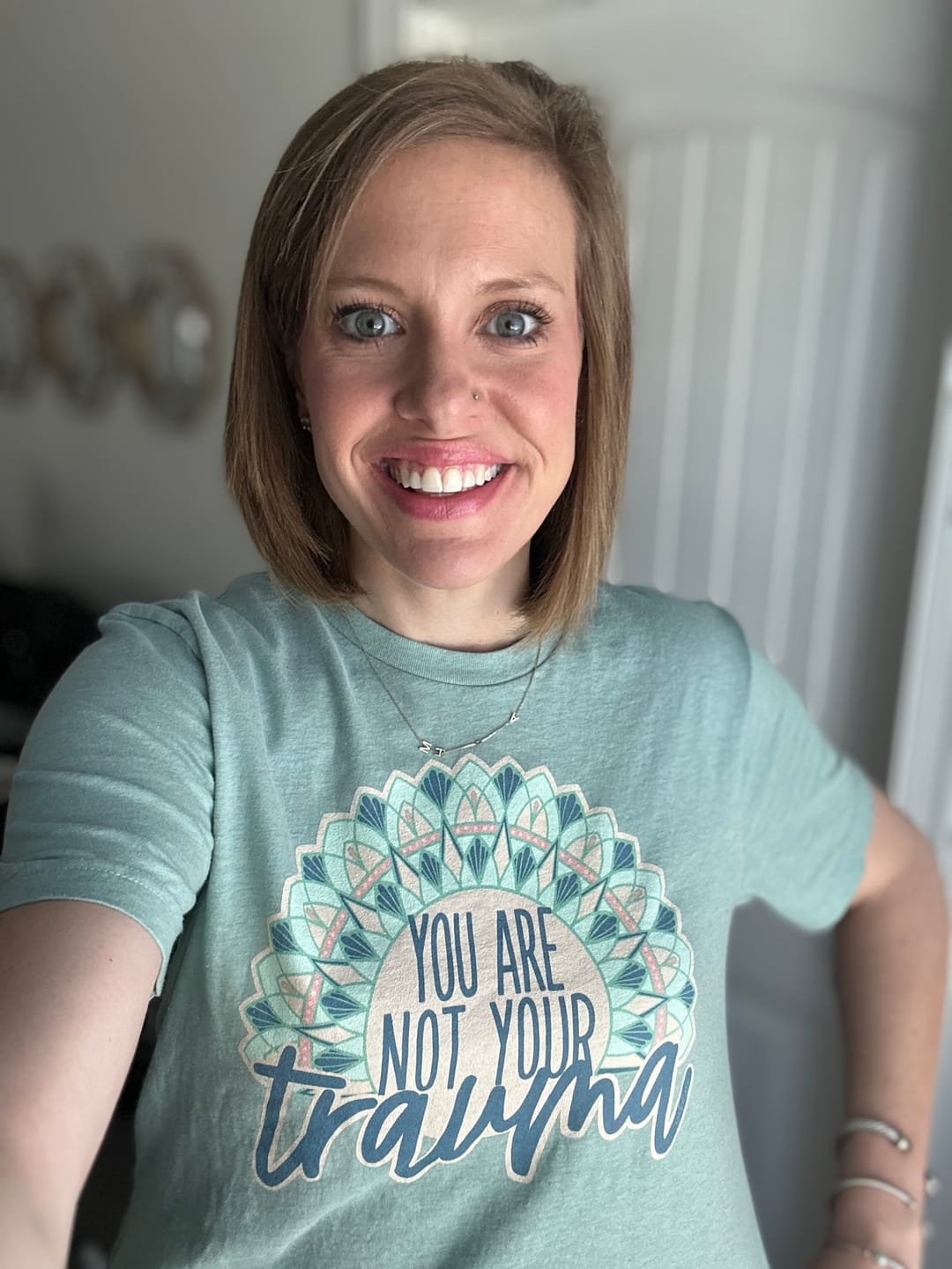 Customer photo review of You Are Not Your Trauma T-Shirt