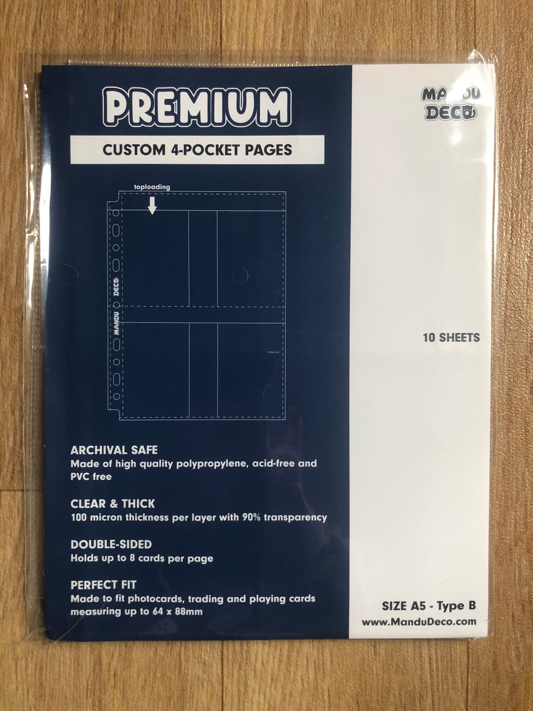 Customer photo review of CUSTOM A5 POCKET PAGES