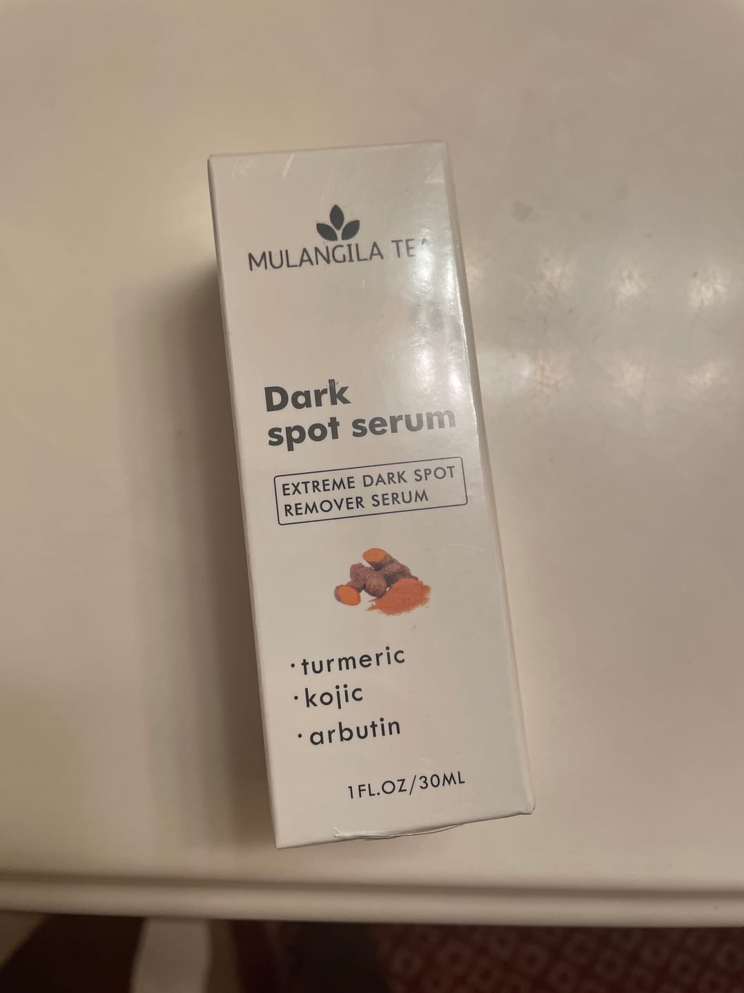 Customer photo review of Dark spot serum