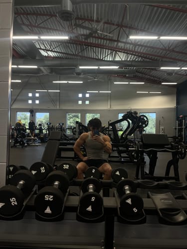 Customer photo review of Premium Fitted Tank 3 Pack - Grey