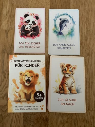 Customer photo review of Affirmationskarten für Kinder