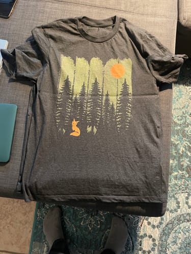 Customer photo review of FUCHS IM WALD KHAKI - Bio Herren Shirt