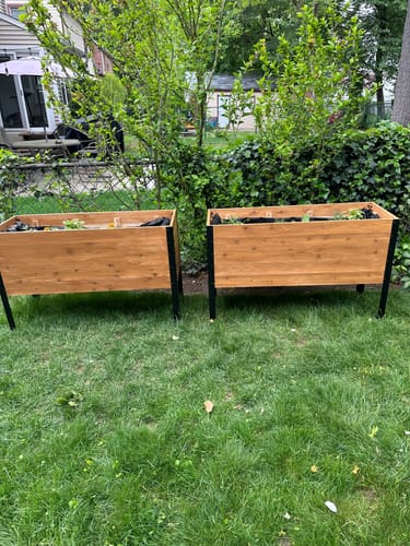 Customer photo review of 18" x 48" Raised Garden Bed